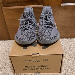 Copy Adidas Yeezy Boost 350 Kids Sneakers - Gray size 4